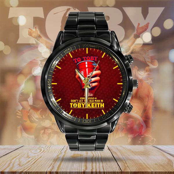 Toby Keith Black Stainless Steel Watch - HUANNM 4837.2