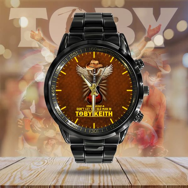 Toby Keith Black Stainless Steel Watch - HUANNM 4838