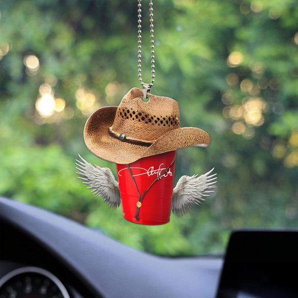 Toby Keith Custom Shape 1-sided Acrylic Car Ornament - HUANNM 4133