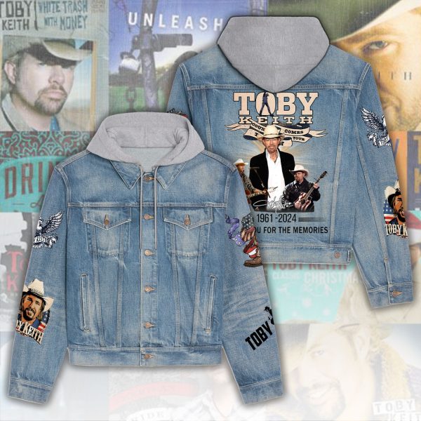 Toby Keith Women's Denim Hood Jacket - HUANNM 4048