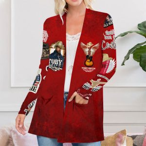 Toby Keith Women's Patch Pocket Cardigan - HUANNM 4171