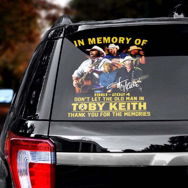 Toby Keith 3D Decal - HUANNM 4180