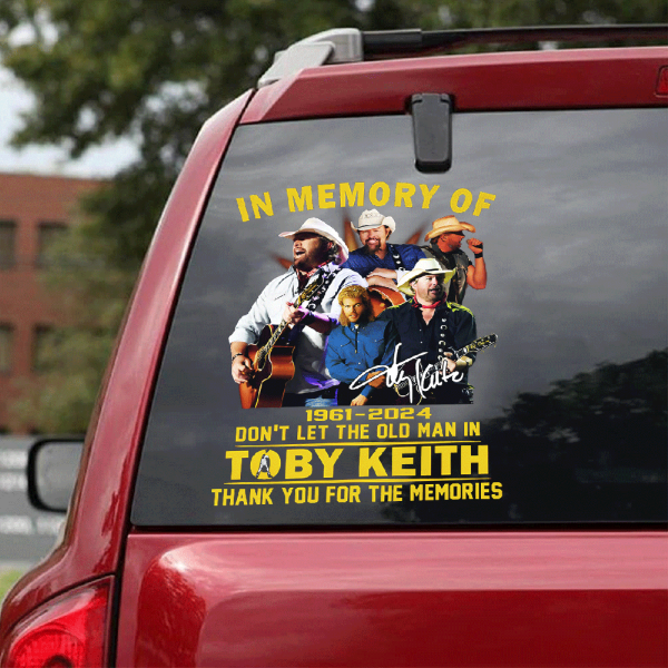 Toby Keith 3D Decal - HUANNM 4180