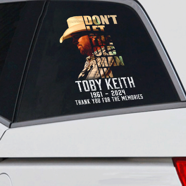 Toby Keith 3D Decal - HUANNM 4185