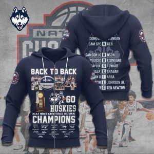 UConn Huskies Men's Basketball 3D Apparel - TANTN 5786