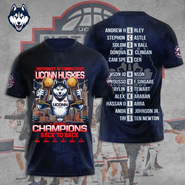 UConn Huskies Men's Basketball 3D Apparel – TANTN 5860