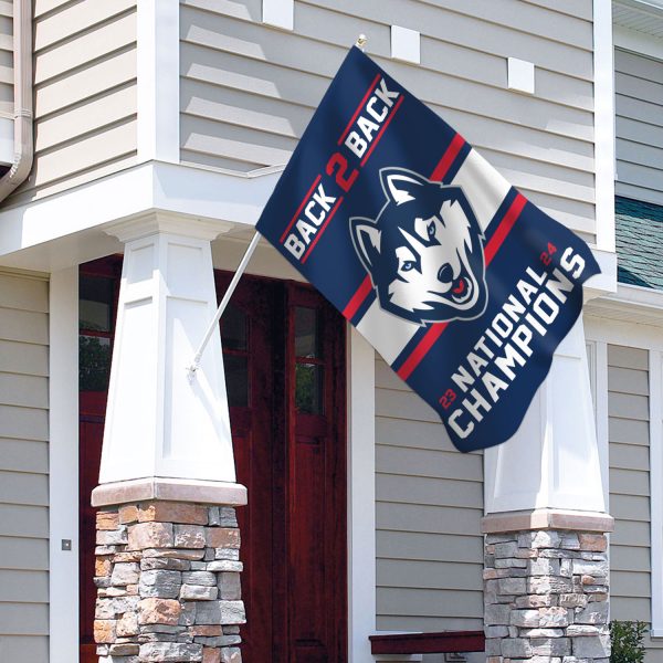 UConn Huskies Men's Basketball 3D House Flag - TANTN 5800