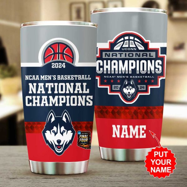 Personalized UConn Huskies Men's Basketball Tumbler Cup - MAITM 6368