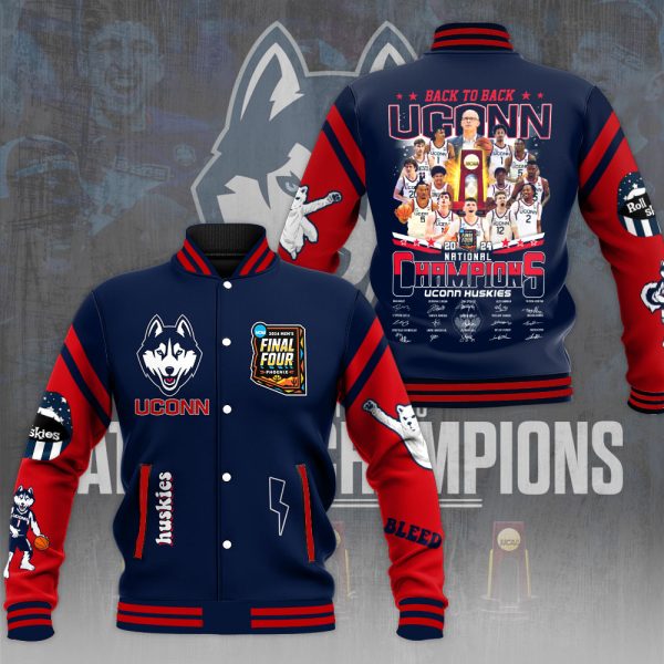 UConn Huskies Men's Basketball Varsity Jacket - HUANNM 4698