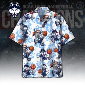 UConn Huskies Men's Basketball 3D Hawaii Shirt - HUANNM 4696