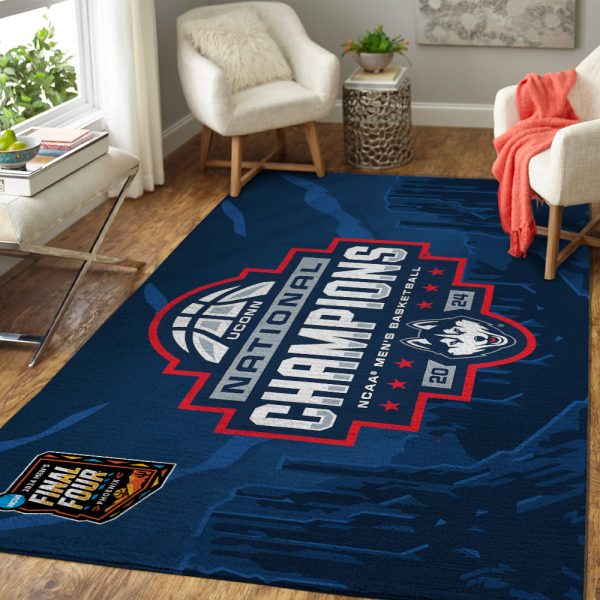 UConn Huskies Men's Basketball Rectangular Rug - TANTN 5784