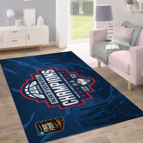 UConn Huskies Men's Basketball Rectangular Rug - TANTN 5784