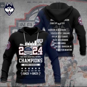 UConn Huskies Men's Basketball 3D Apparel - TANTN 5770