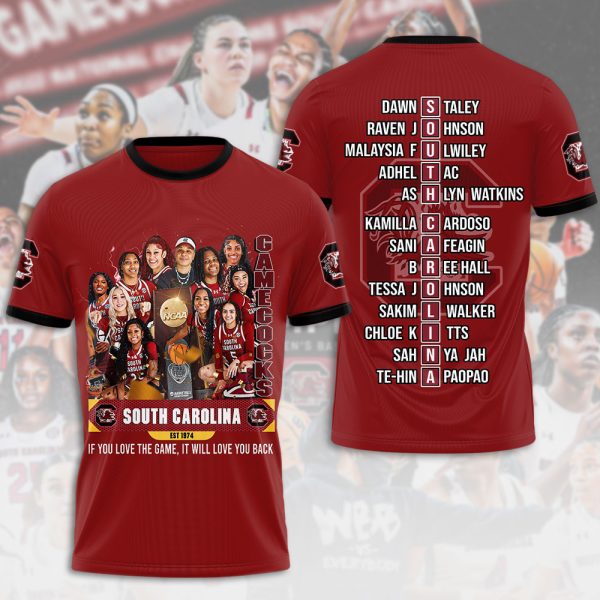 South Carolina Gamecocks Women's Basketball 3D Apparel - ANHNV 4228