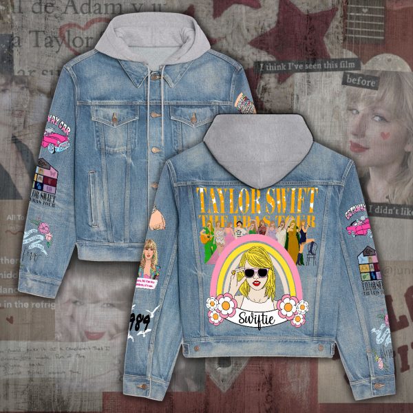 Taylor Swift Women's Denim Hood Jacket - ANHNV 4306