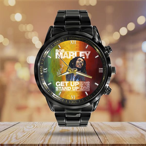 Bob Marley Black Stainless Steel Watch - HOATT 4964