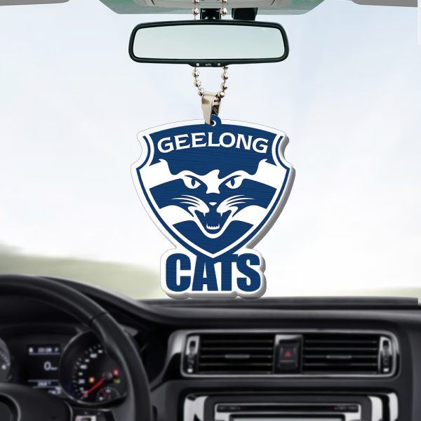 Geelong Football Club Custom shape Clear 1-sided Acrylic Car Ornament - HUANNM 5029