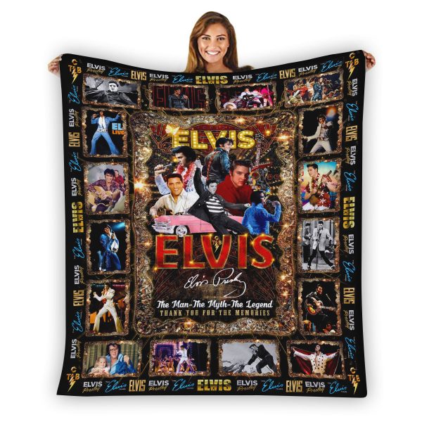 Elvis Presley Flannel Blanket - MAITM 6633