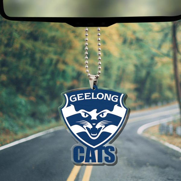 Geelong Football Club Custom shape Clear 1-sided Acrylic Car Ornament - HUANNM 5029