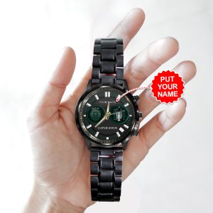 Personalized Sporting CP Black Stainless Steel Watch - HOATT 4947