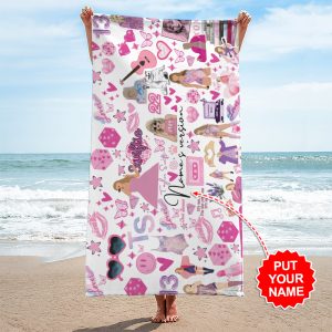 Personalized Taylor Swift Rectangle Beach Towel - MAITM 6637