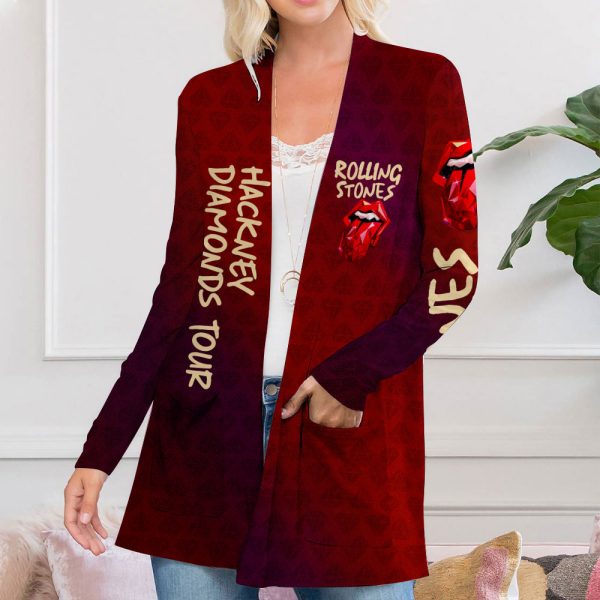 The Rolling Stones Women’s Patch Pocket Cardigan – MAITM 6708