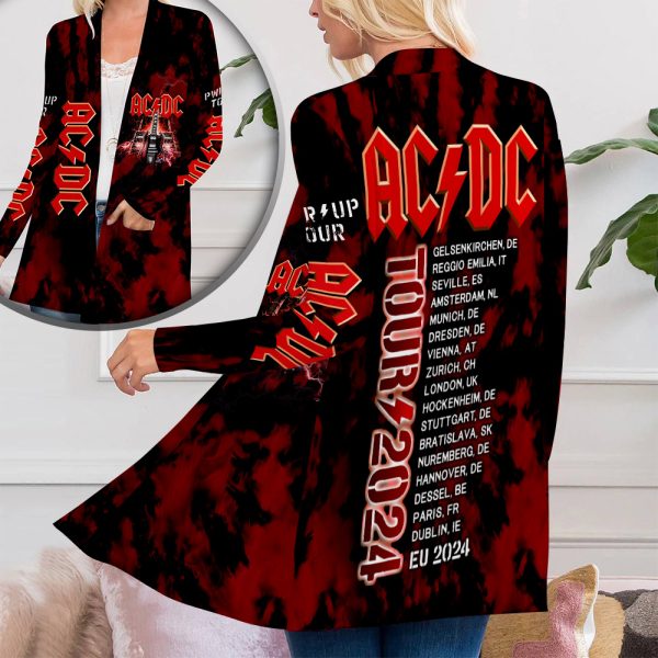 AC/DC Women’s Patch Pocket Cardigan – HUANNM 5013.1