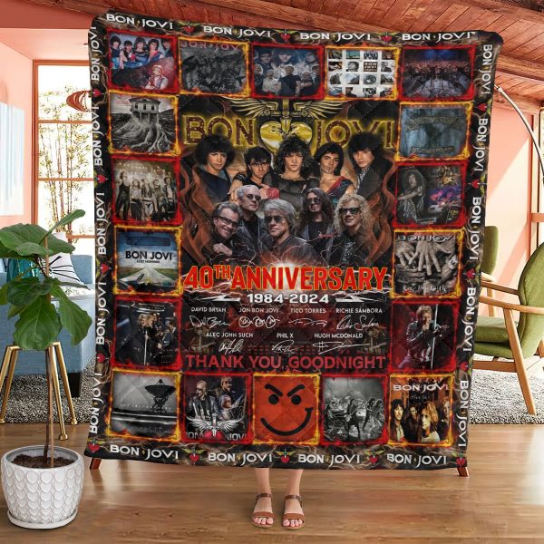 Bon Jovi Quilt Blanket - MAITM 6845