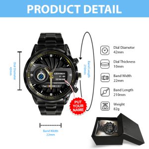 Personalized Club Brugge K.V. Black Stainless Steel Watch - HUANNM 5216