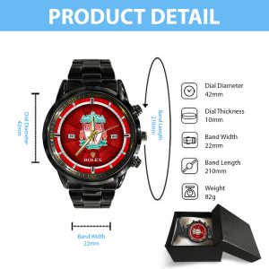 Liverpool x Rolex Black Stainless Steel Watch - MAITM 6796