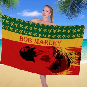 Bob Marley Rectangle Beach Towel - ANHNV 4375