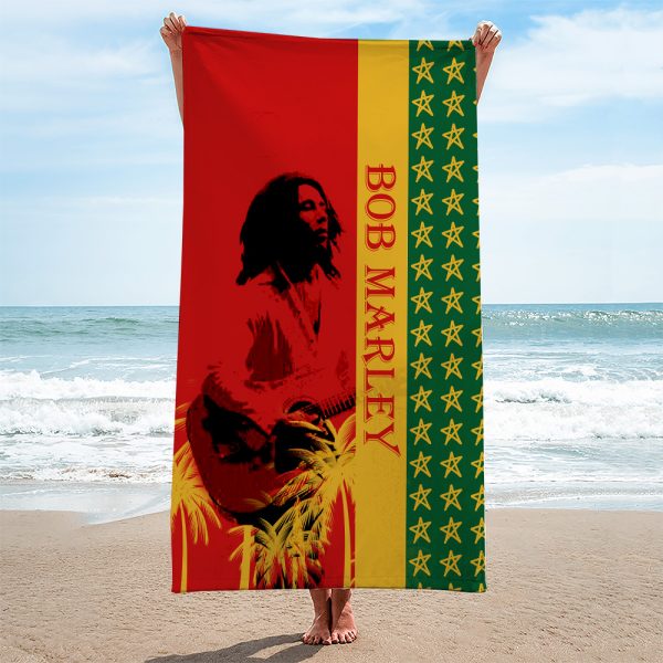 Bob Marley Rectangle Beach Towel - ANHNV 4375