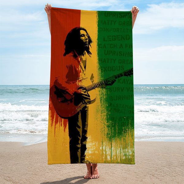 Bob Marley Rectangle Beach Towel - ANHNV 4376