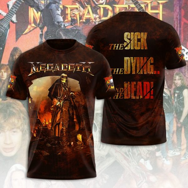 Megadeth Band 3D Apparel - ANHNV 4379