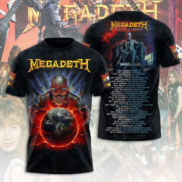 Megadeth Band 3D Apparel - ANHNV 4380