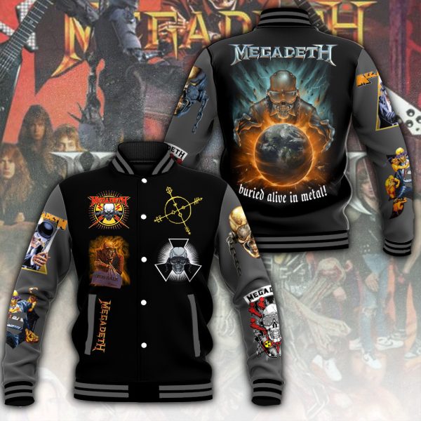 Megadeth Band Varsity Jacket - ANHNV 4385