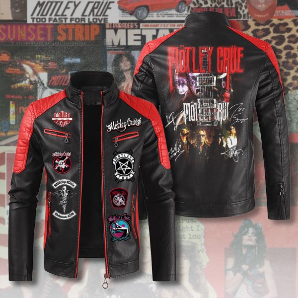 Mötley Crüe Premium Leather Bomber - ANHNV 4426