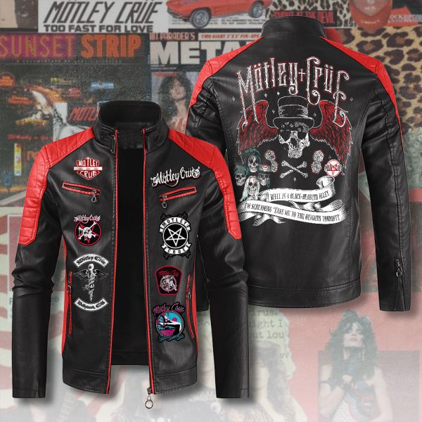 Mötley Crüe Premium Leather Bomber - ANHNV 4427