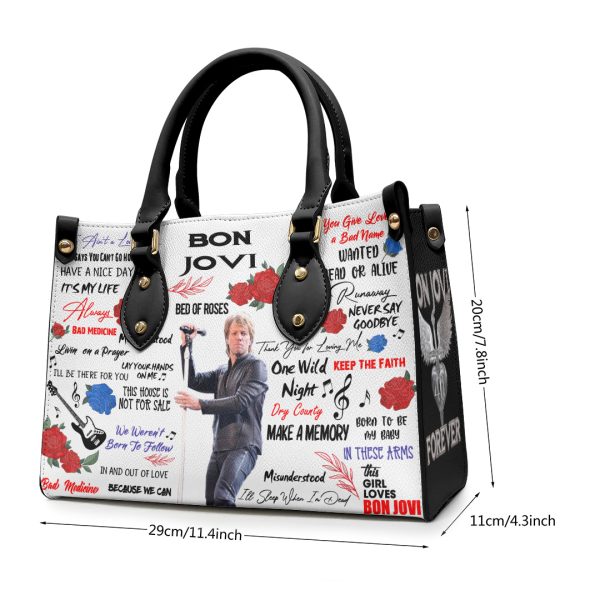 Bon Jovi Leather HandBag - ANHNV 4487