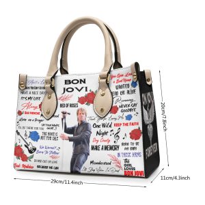 Bon Jovi Leather HandBag - ANHNV 4487