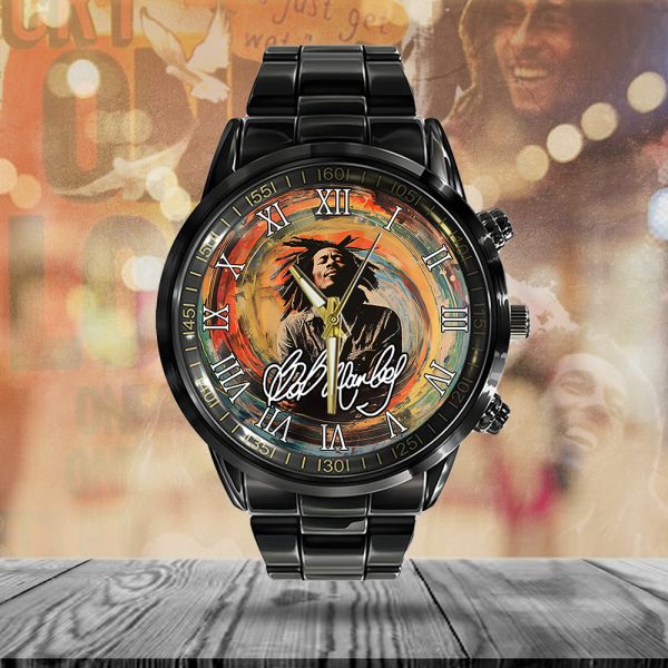 Bob Marley Black Stainless Steel Watch - ANHNV 4513