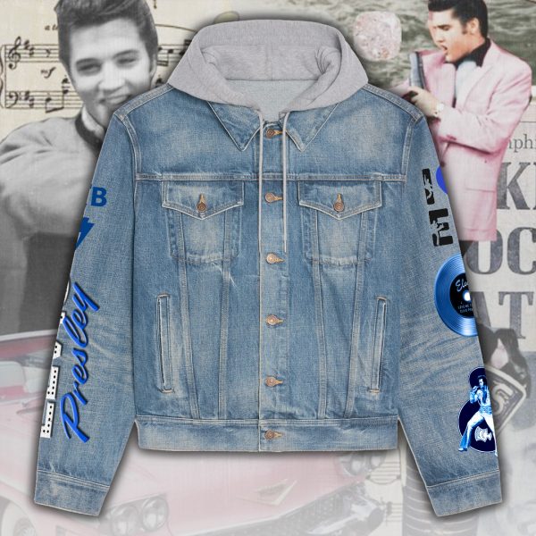 Elvis Presley Women’s Denim Hood Jacket – ANHNV 4568