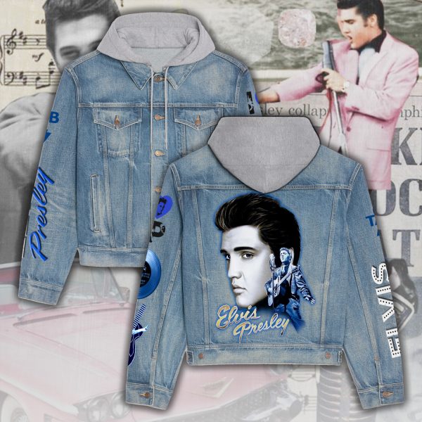 Elvis Presley Women’s Denim Hood Jacket – ANHNV 4568