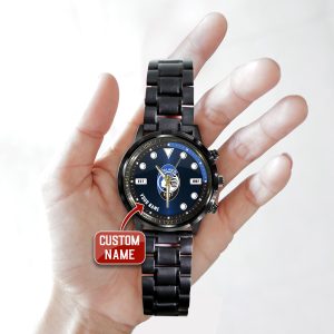 Personalized Atalanta BC Black Stainless Steel Watch - ANHNV 4583