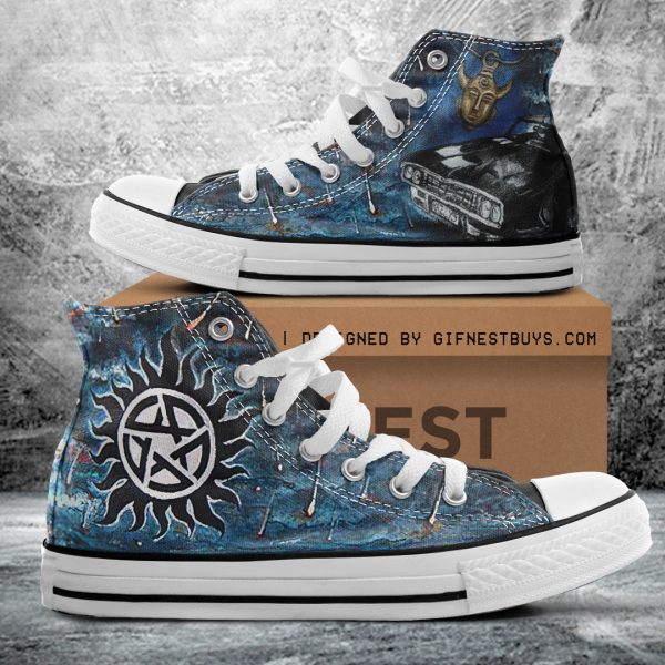 Supernatural High Top Canvas Shoes - ANHNV 4595