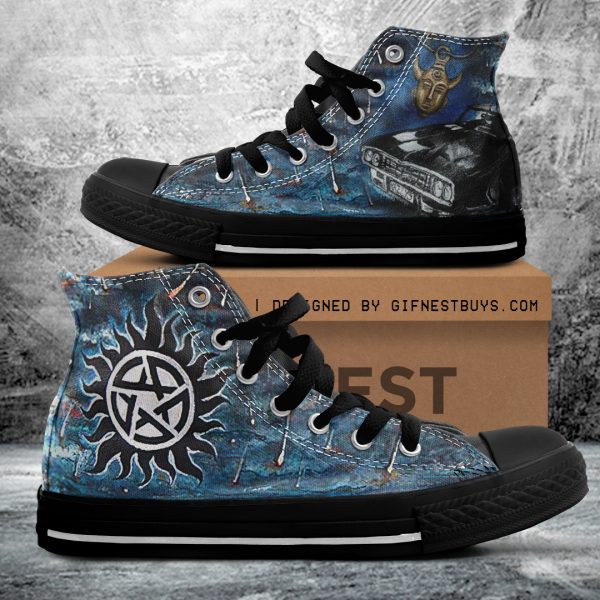 Supernatural High Top Canvas Shoes - ANHNV 4595