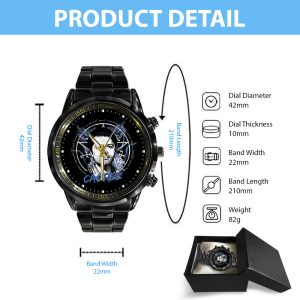 Supernatural Black Stainless Steel Watch - ANHNV 4611.2