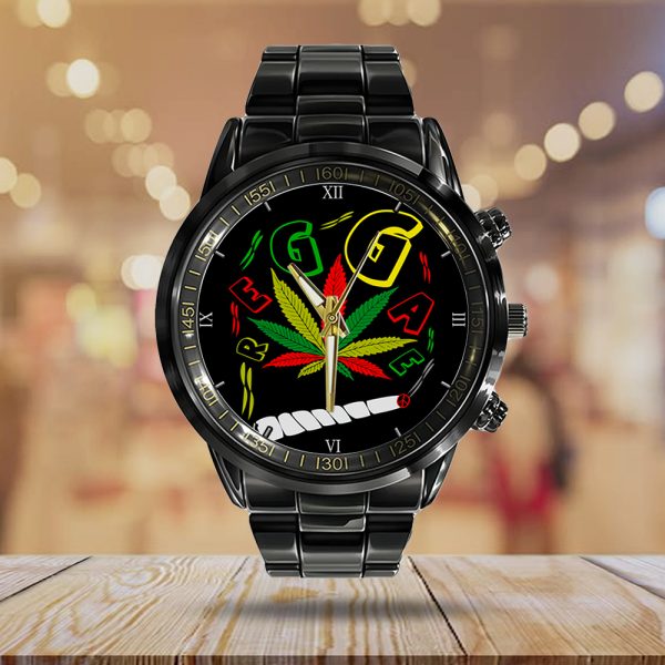 Bob Marley Black Stainless Steel Watch - ANHNV 4371