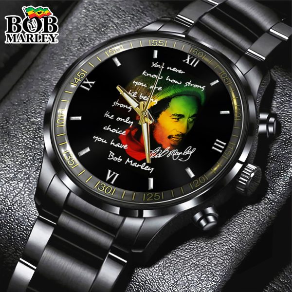 Bob Marley Black Stainless Steel Watch - HOATT 5003