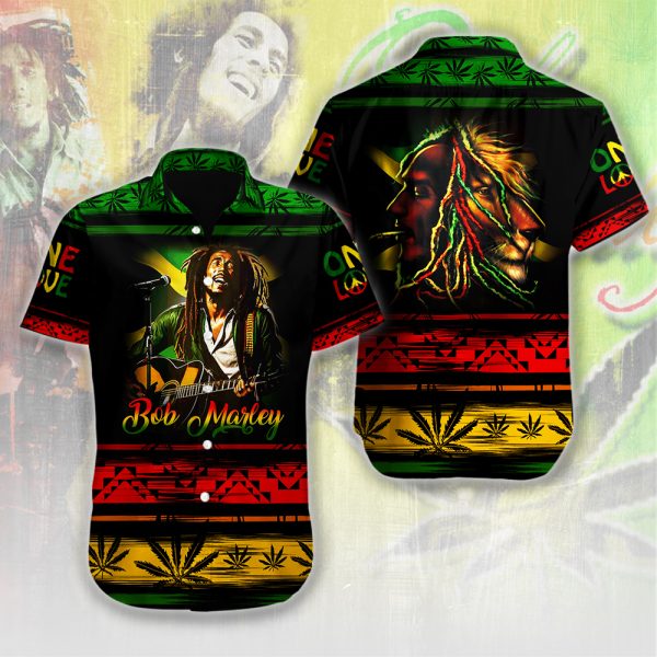 Bob Marley Short Sleeve Dress Shirt - HUANNM 5170.1